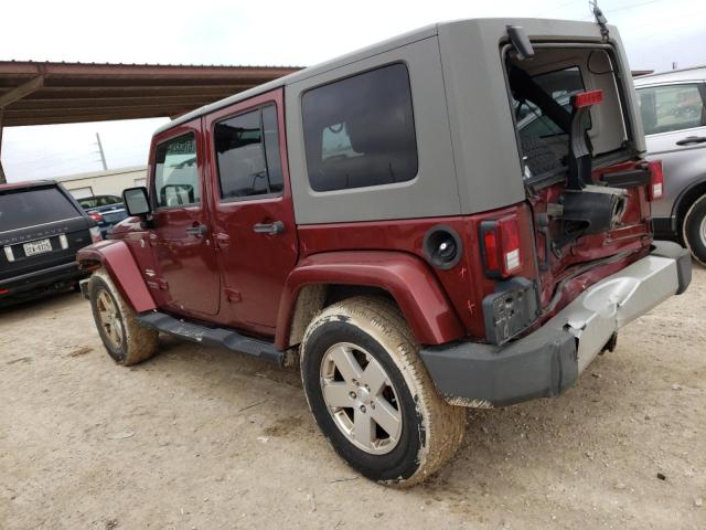 1J4GA59189L762812 - 2009 JEEP WRANGLER U SAHARA RED photo 2