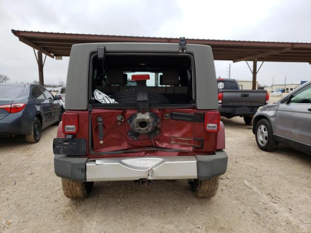 1J4GA59189L762812 - 2009 JEEP WRANGLER U SAHARA RED photo 6
