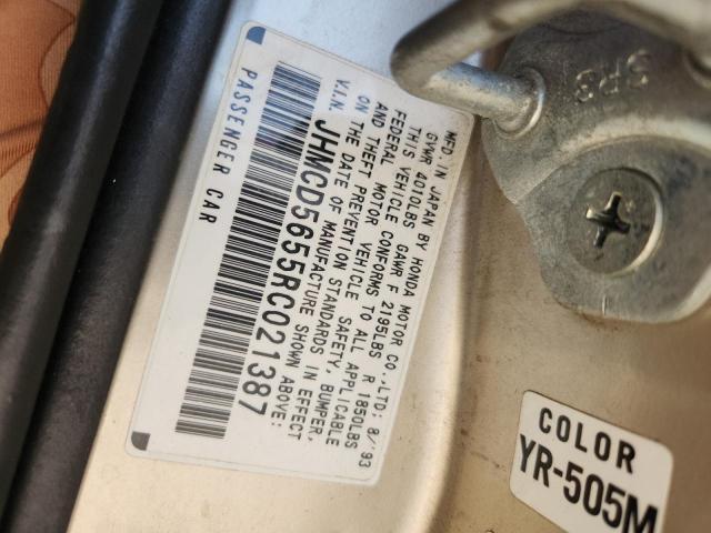 JHMCD5655RC021387 - 1994 HONDA ACCORD EX Silber Foto 12