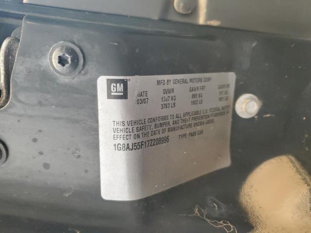 1G8AJ55F17Z208996 - 2007 SATURN ION LEVEL 2 CHARCOAL photo 12