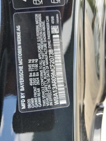 WBA13AR09MCF20738 - 2021 BMW M440XI BLACK photo 13