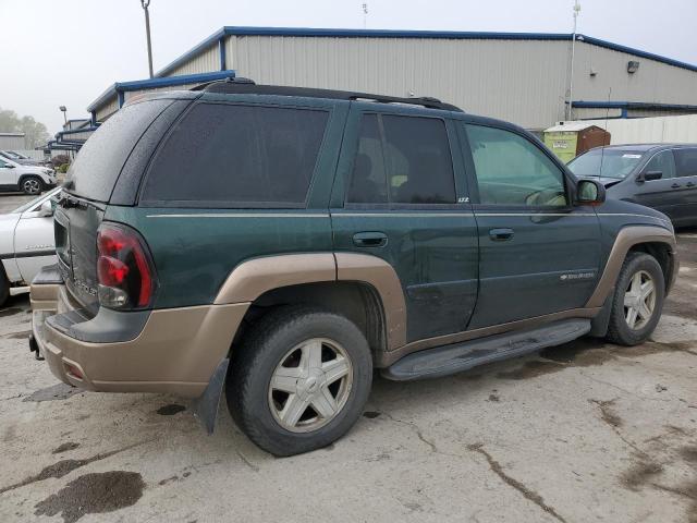 1GNDT13S522376638 - 2002 CHEVROLET TRAILBLAZE GREEN photo 3