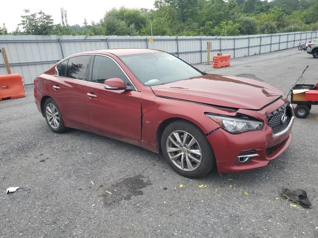JN1BV7APXFM359066 - 2015 INFINITI Q50 BASE RED photo 4