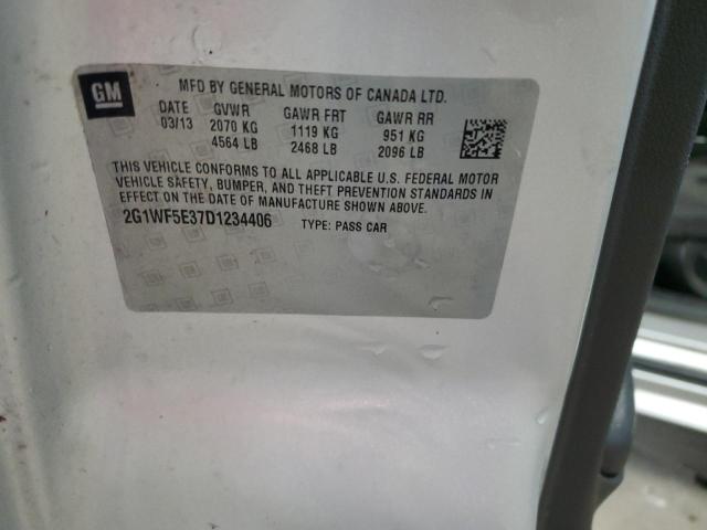 2G1WF5E37D1234406 - 2013 CHEVROLET IMPALA LS SILVER photo 12