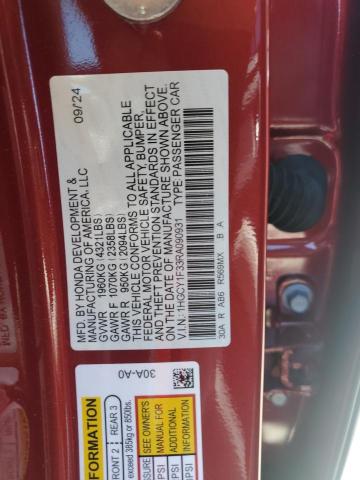 1HGCY1F33RA090931 - 2024 HONDA ACCORD EX RED photo 12