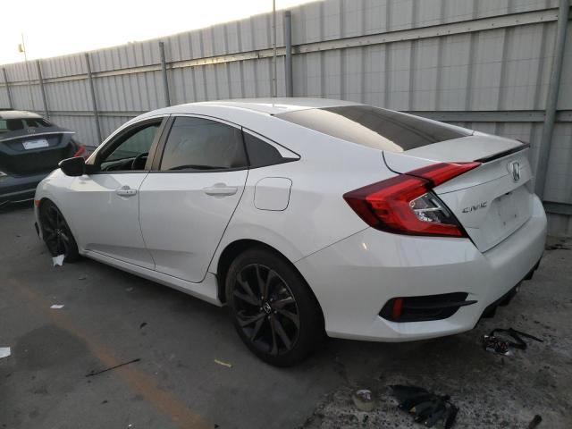 2HGFC2F88LH534620 - 2020 HONDA CIVIC SPORT WHITE photo 2