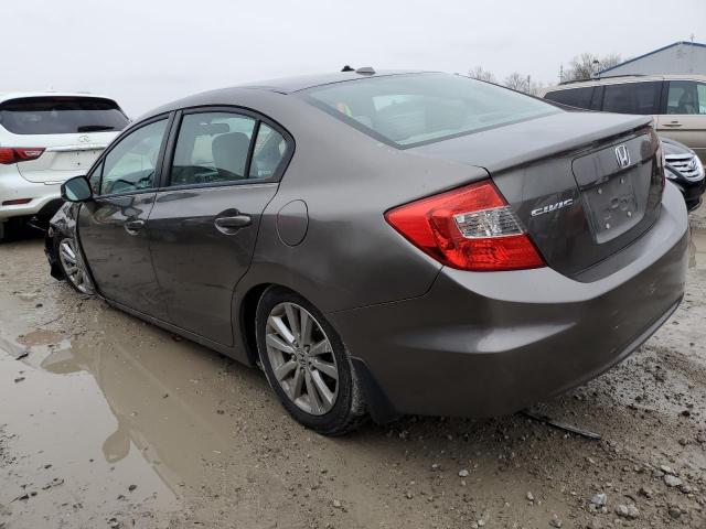 19XFB2F99CE004341 - 2012 HONDA CIVIC EXL BROWN photo 2