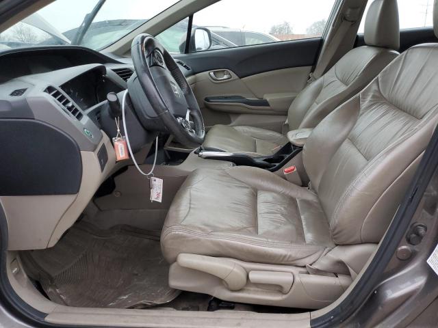 19XFB2F99CE004341 - 2012 HONDA CIVIC EXL BROWN photo 7