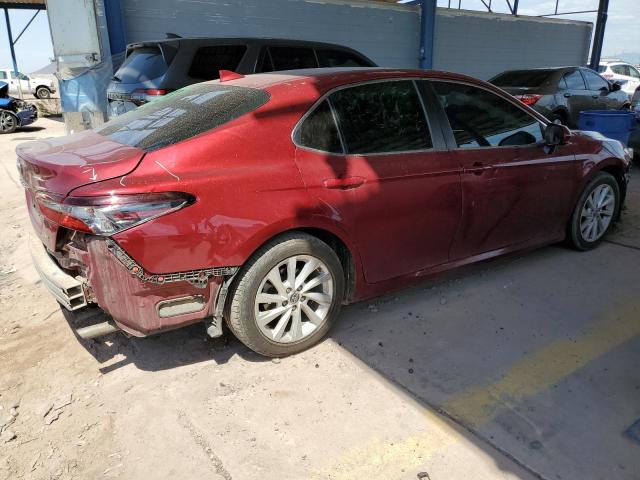 4T1C11AK5NU695023 - 2022 TOYOTA CAMRY LE RED photo 3