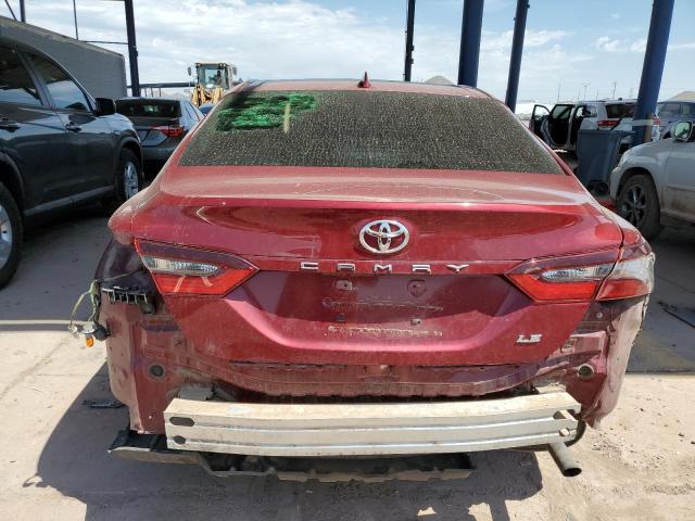 4T1C11AK5NU695023 - 2022 TOYOTA CAMRY LE RED photo 6