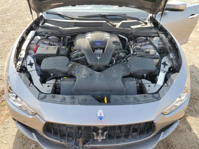 ZAM57RTL7H1242376 - 2017 MASERATI GHIBLI S Gris photo 11