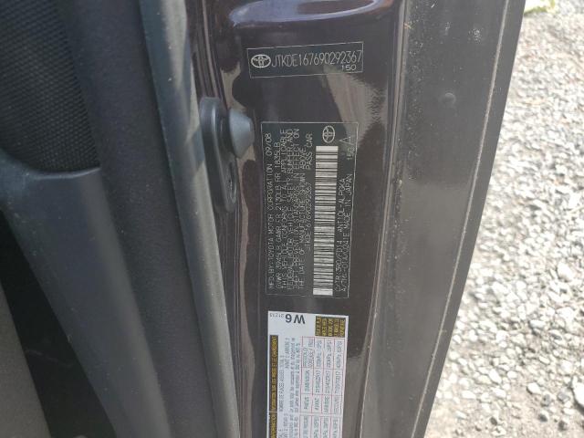 JTKDE167690292367 - 2009 TOYOTA SCION TC იასამნისფერი ფოტო 12