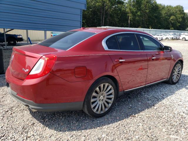 1LNHL9DK0DG604859 - 2013 LINCOLN MKS RED photo 3
