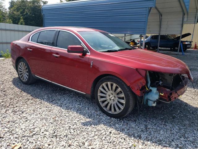 1LNHL9DK0DG604859 - 2013 LINCOLN MKS RED photo 4