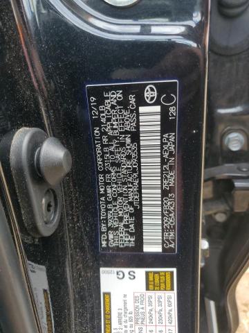 JTDEPRAE9LJ093535 - 2020 TOYOTA COROLLA LE BLACK photo 12