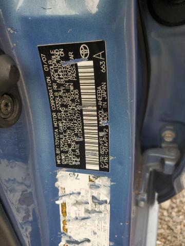 JTDKB20U777612408 - 2007 TOYOTA PRIUS Mavi foto 12