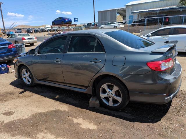 2T1BU4EE3DC980702 - 2013 TOYOTA COROLLA BASE GRAY photo 2