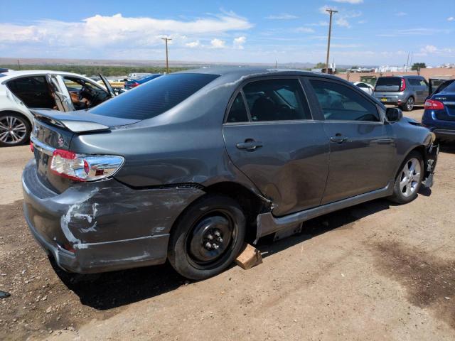 2T1BU4EE3DC980702 - 2013 TOYOTA COROLLA BASE GRAY photo 3