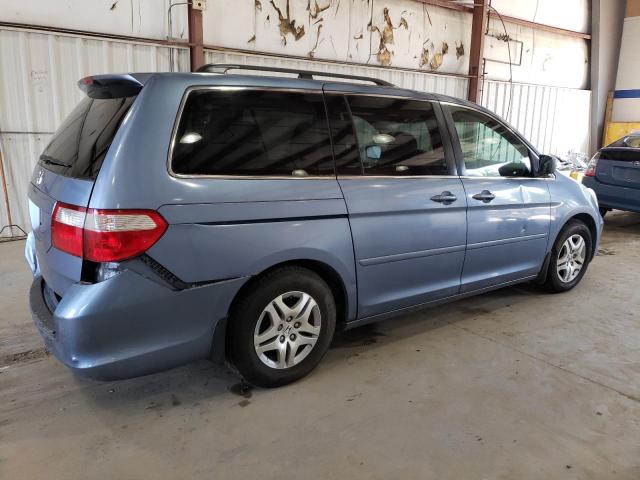 5FNRL38427B019877 - 2007 HONDA ODYSSEY EX BLUE photo 3