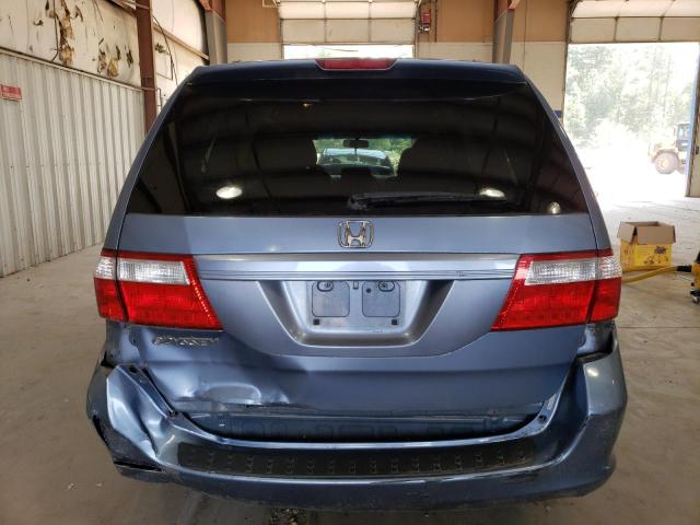 5FNRL38427B019877 - 2007 HONDA ODYSSEY EX BLUE photo 6