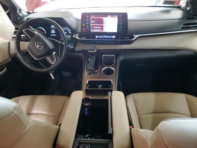 5TDJSKFC1MS015041 - 2021 TOYOTA SIENNA XLE MAROON photo 8