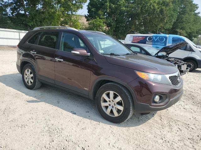 5XYKTDA25DG320275 - 2013 KIA SORENTO LX MAROON photo 4