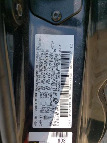 5TETX22N87Z361502 - 2007 TOYOTA TACOMA ACCESS CAB Қара фото 12
