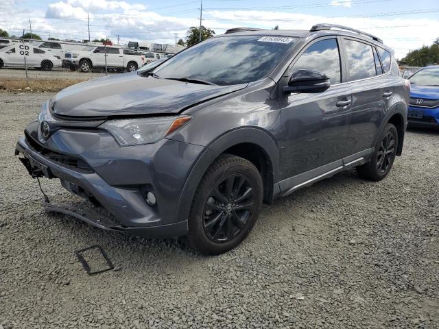 2T3RFREV8JW708279 - 2018 TOYOTA RAV4 ADVENTURE GRAY photo 1