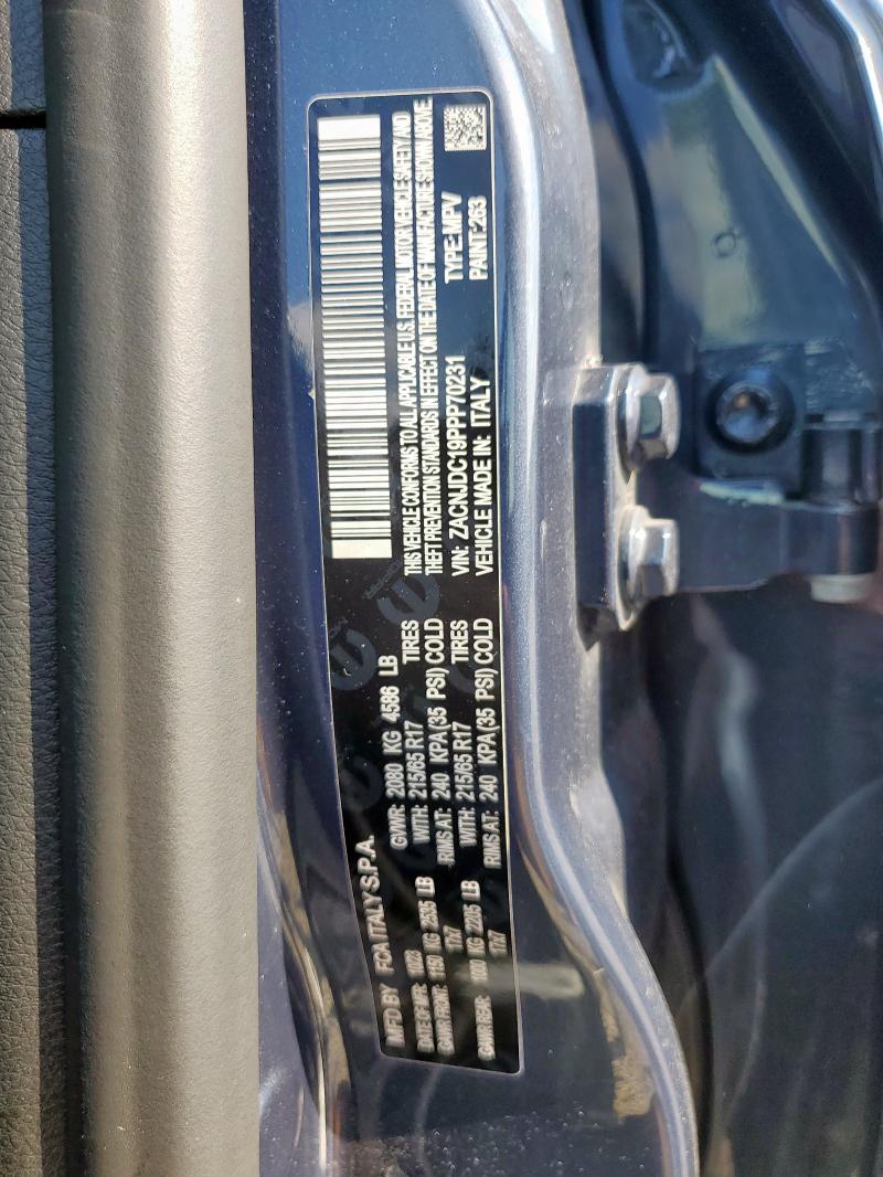 ZACNJDC19PPP70231 - 2023 JEEP RENEGADE TRAILHAWK 蓝色 照片 13