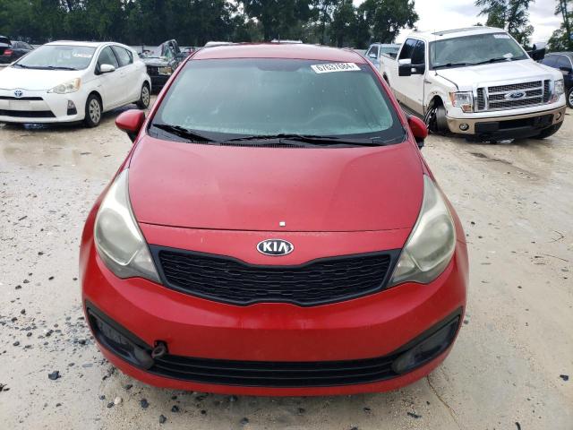 KNADM4A35F6455323 - 2015 KIA RIO LX RED photo 5