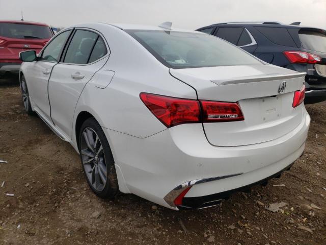 19UUB2F89KA007337 - 2019 ACURA TLX ADVANCE WHITE photo 3