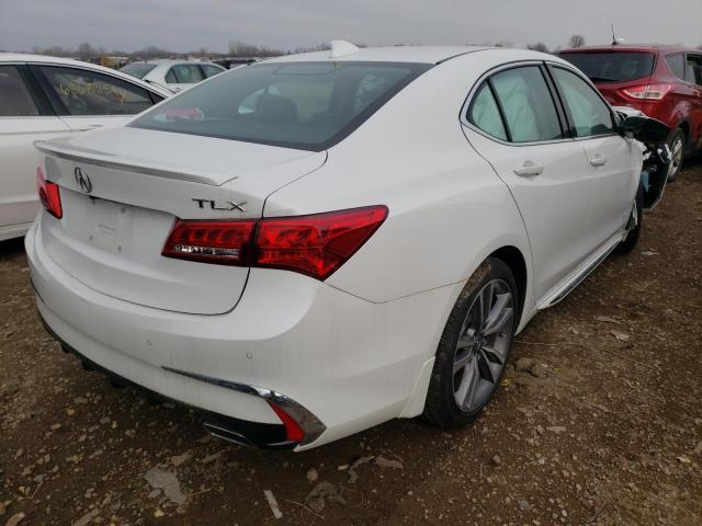 19UUB2F89KA007337 - 2019 ACURA TLX ADVANCE WHITE photo 4