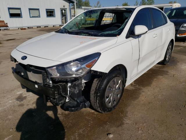 3KPA24AB5KE249331 - 2019 KIA RIO S WHITE photo 1