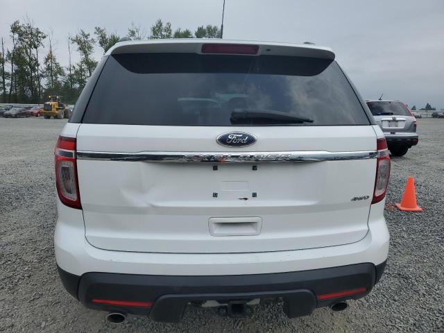 1FM5K8B87DGC70966 - 2013 FORD EXPLORER WHITE photo 6