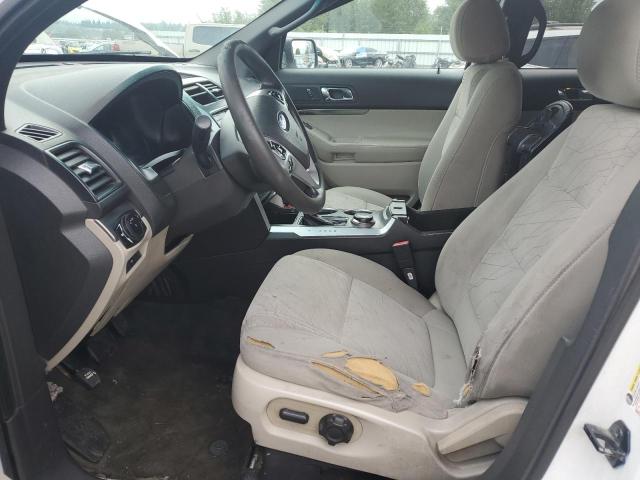 1FM5K8B87DGC70966 - 2013 FORD EXPLORER WHITE photo 7