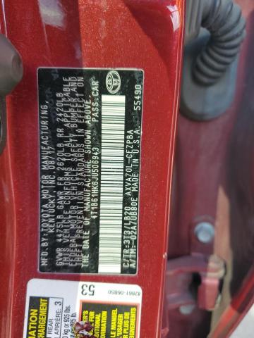 4T1B61HK6JU506943 - 2018 TOYOTA CAMRY XSE Qırmızı foto 12