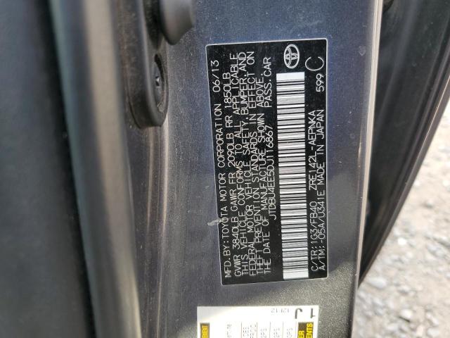 JTDBU4EE5DJ116867 - 2013 TOYOTA COROLLA BASE Szary zdjęcie 13