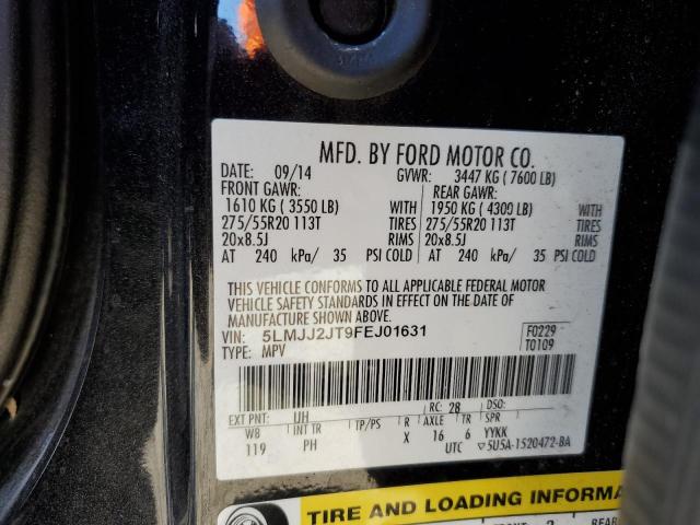 5LMJJ2JT9FEJ01631 - 2015 LINCOLN NAVIGATOR შავი ფოტო 14