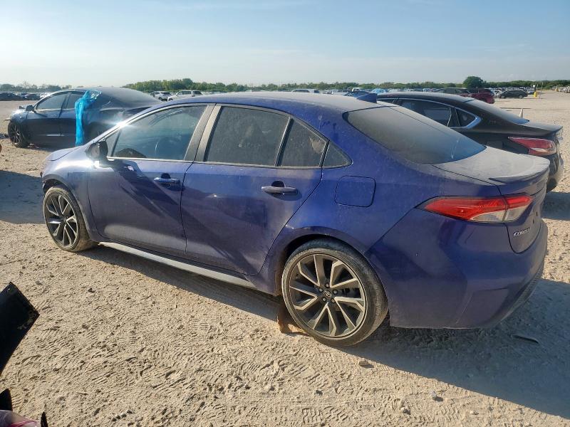 5YFS4MCE5MP088812 - 2021 TOYOTA COROLLA SE BLUE photo 2