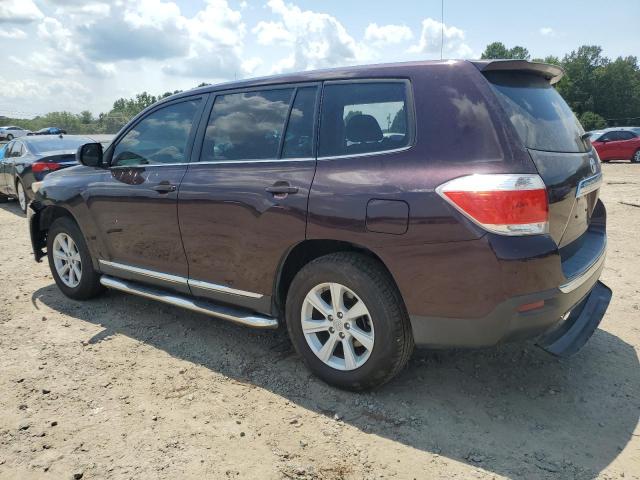 5TDZA3EH7CS029615 - 2012 TOYOTA HIGHLANDER BASE برغندي صورة 2