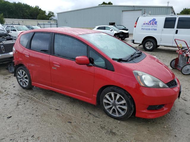 JHMGE8H54CC039528 - 2012 HONDA FIT SPORT RED photo 4