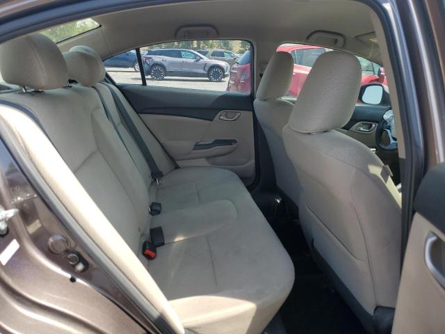 2HGFB2F55DH525822 - 2013 HONDA CIVIC LX GRAY photo 10