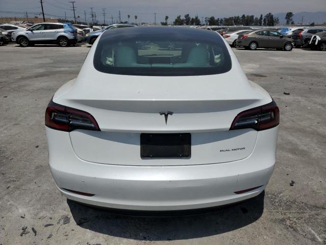 5YJ3E1EB8NF360768 - 2022 TESLA MODEL 3 WHITE photo 6