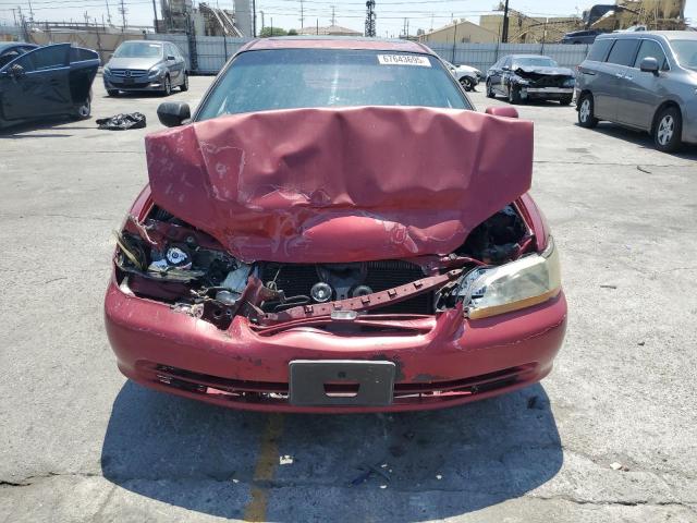 1HGCG56692A038410 - 2002 HONDA ACCORD EX RED photo 5