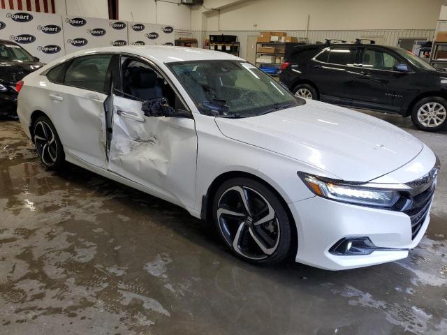 1HGCV1F30NA035162 - 2022 HONDA ACCORD SPORT WHITE photo 4