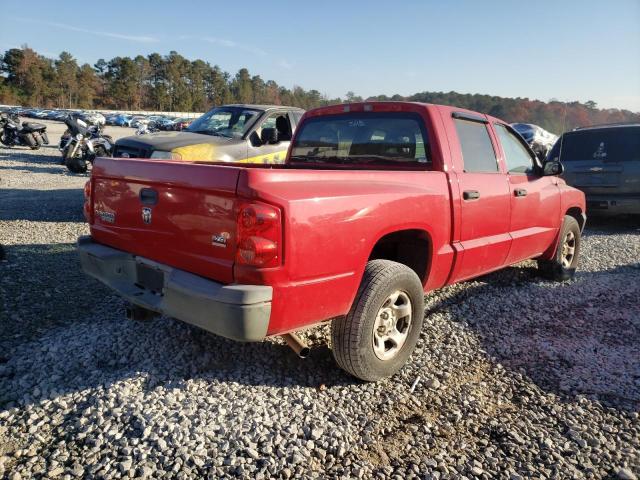 1D7HE28N75S258744 - 2005 DODGE DAKOTA QUAD RED photo 4