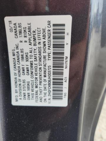 2HGFC4B06JH303725 - 2018 HONDA CIVIC LX GRAY photo 13