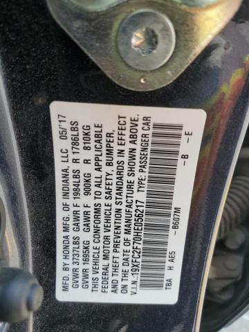 19XFC2F70HE056217 - 2017 HONDA CIVIC EX 蓝色 照片 12