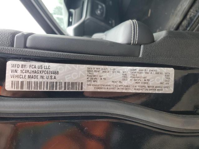 1C4RJHAGXPC674468 - 2023 JEEP GRAND CHEROKEE LAREDO BLACK photo 14