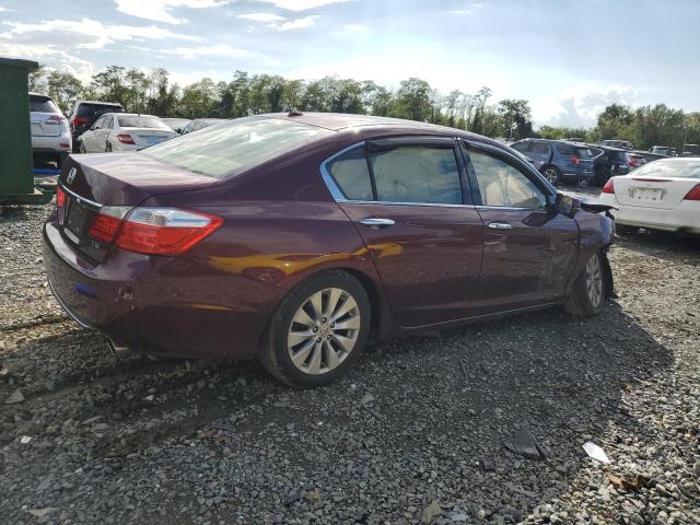 1HGCR3F89FA022682 - 2015 HONDA ACCORD EXL BURGUNDY photo 3